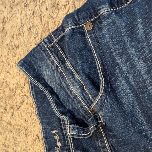 Wallflower Stretch Wide Waist Double Button Jean Shorts Juniors Size 9 - Picture 6 of 11